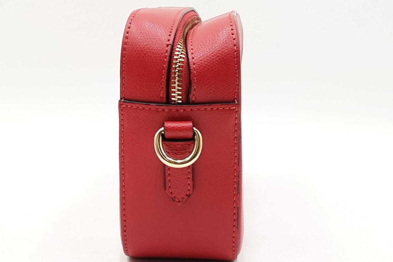 Valentino By Mario Valentino Red Leather Babette Bonbon Crossbody Eb1125lxzdu