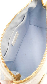 Louis Vuitton Speedy 20 In Latte & Candy Blue Giant Monogram Empreinte Leather