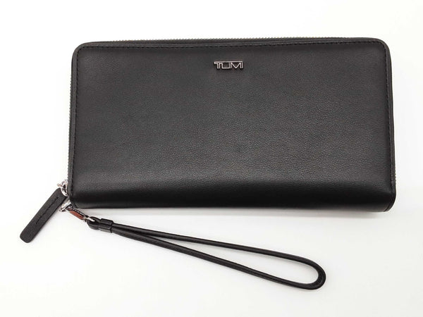 Tumi Belden Black Leather Travel Wristlet Wallet Do0825rxde