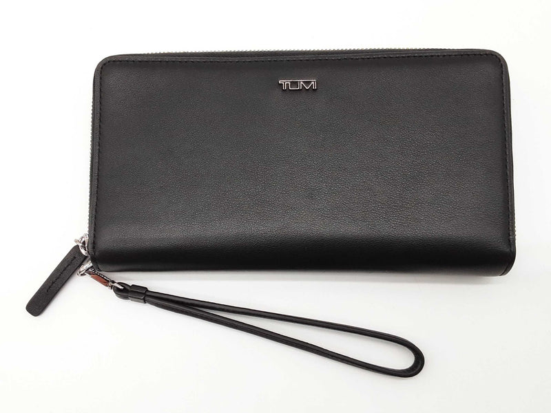 Tumi Belden Black Leather Travel Wristlet Wallet Do0825rxde