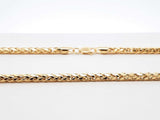 14k Yellow Gold Fox Tail Chain Necklace 10.6 Grams 22 Inch Fw0626irzdu