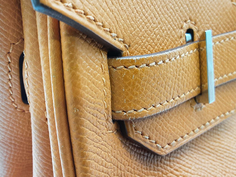 Hermes Birkin 30 Orange Epsom Palladium Handbag Do0325lxzxzde
