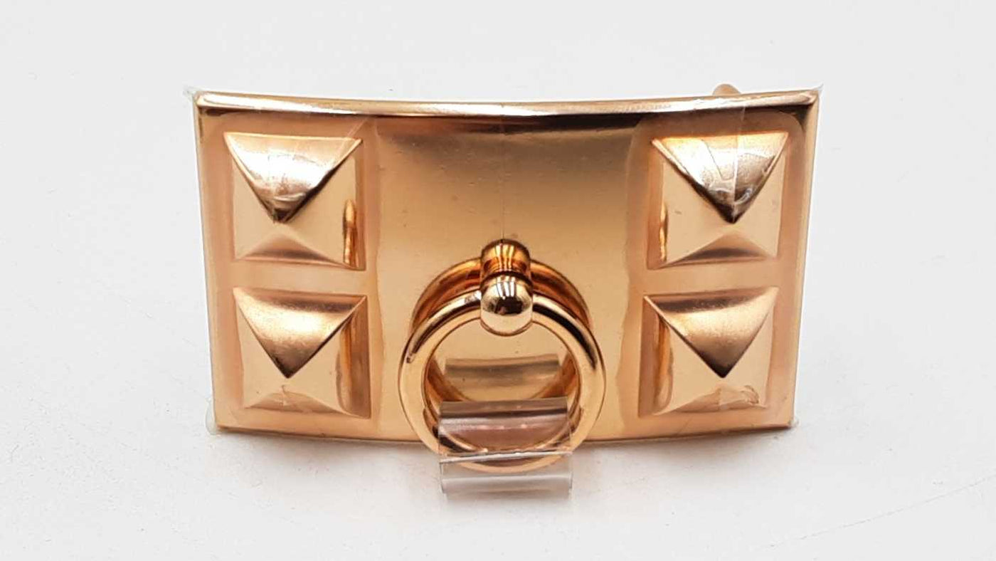 HERMES ゴールドチャーム Hermes Collier De Chien Gold Plated Brass Belt Buckle Sd0126pzxdu