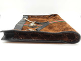 Gucci 537219 Rajah Brown Gg Velvet Web Large Tote Bag Do0425ixzde