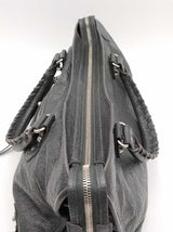 Balenciaga Le City Gray Leather Top Handle Bag Eb0726rxzsa