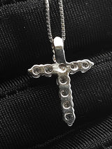 0.44 Cttw Diamond & 10k Gold Cross Pendant Necklace 2.7 Gram 18 Inch Fw0826ozxdu