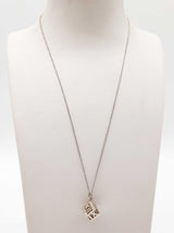 Tiffany & Co Atlas Cube 0.925 Silver 5.8g Necklace 18 In Do0224oxzde