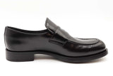 Prada Black Leather Loafers Size 41.5 Eb0626loxde