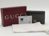 Gucci Double Gg Maramount Black Wallet Aa0726lrzsa