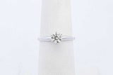 0.35ctw Diamond Solitaire Ring In 14k White Gold 1.6 Grams Size 5.5 Eb0825oxzde