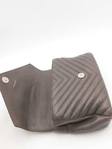 Yves Saint Laurent Quilted Chevron Sheepskin College Top Handle Bag Eb0526eixsa