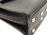 Valentino My Rockstud Black Leather Top Handle Bag Eb0726cxzdu