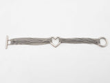 Tiffany And Co. Multi Strand Open Heart Mesh Bracelet 7 Inch Sd0925lrzsa