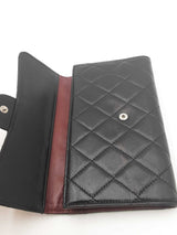Chanel Quilted Black Lambskin Flap Wallet Eb0526irxdu