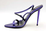 Tom Ford Padlock Purple Leather Ankle Wrap Heels Size 38.5 Eb0225oxzsa