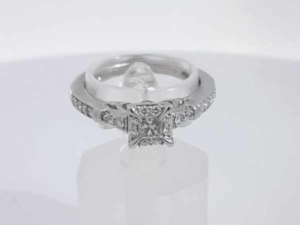 0.35 Cttw Diamond 10k White Gold Ring 3 Grams Size 6 Aa0625lorsa