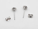 1.02 Cttw Lab Grown Diamonds 14k White Gold 0.7g Stud Earrings Do0726orxde