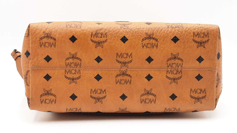 Mcm Klara Visetos Klara Hobo Cognac Shoulder Bag Sd1124lrzdu