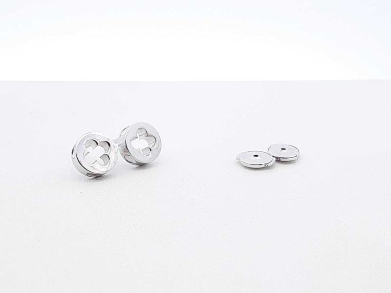 Louis Vuitton Empreinte Stud Earrings In 18k White Gold 3.1 Grams Fw1125rzxdu