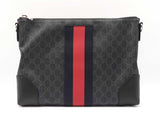 Gucci Web Stripe Messenger Bag In Gg Supreme Coated Canvas Fw0926pzxdu