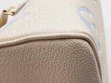 Louis Vuitton Speedy 20 In Latte & Candy Blue Giant Monogram Empreinte Leather