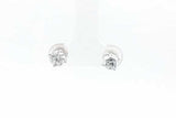 1.0cttw Lab Grown Diamond Stud Screwback Earrings 10k White Gold1.2g Eb1026oprsa
