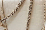 Valentino Garavani Rockstud Glam Lock Croc Embossed Leather Bag Eb0326lrxzde