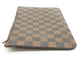 Louis Vuitton Pochette Brown Damier Ebene Coated Canvas Pouch Do0926oxzde