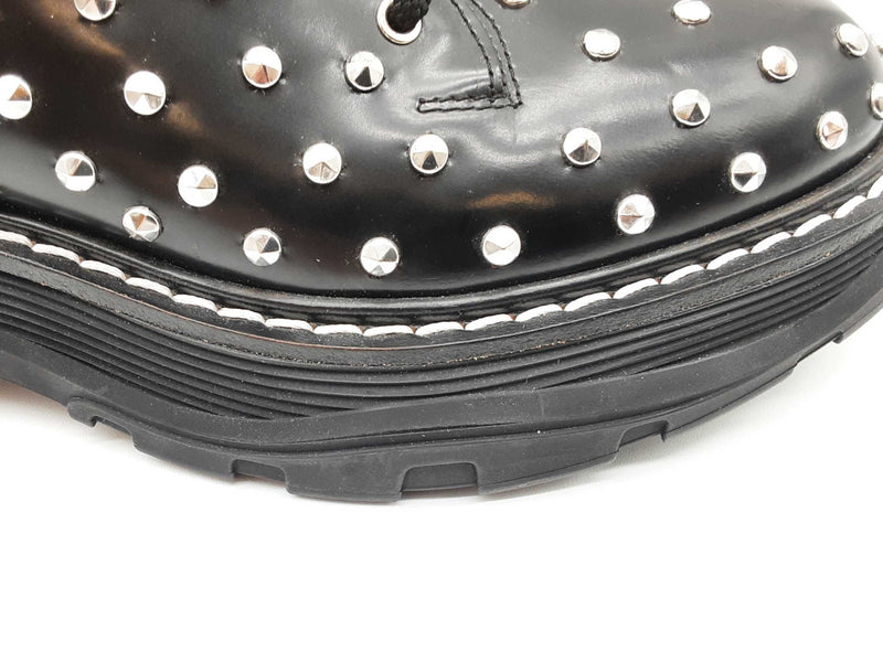 Alexander Mcqueen Black Studded Ankle Boots Size Eu 40 Do0425pxzde