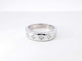 0.69 Cttw Diamond & 18k White Gold Wide Band 10.3 Grams Size 10.25 Fw0826exzdu