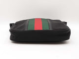Gucci Web Stripe Black Techno Canvas Messenger Bag Fw0525ozxdu