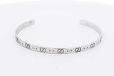 Gucci Icon 18k White Gold Cuff Bracelet 9.2 Grams Gucci Size 16 Eb0226erxsa