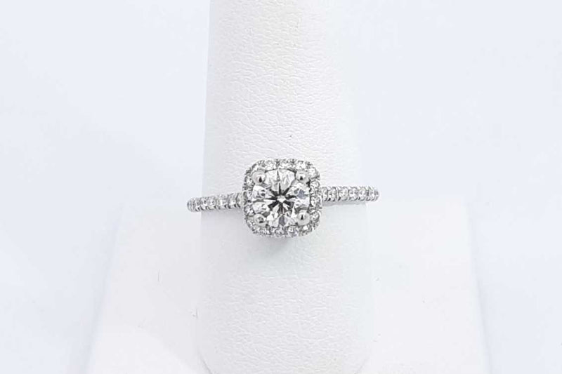 Approx. 1.02ctw Diamond Ring In 14k White Gold 2.5 Grams Size 8 Eb0824cxzsa