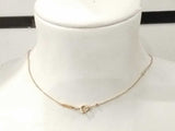Tiffany & Co. Heart Pendant Chain 18k Yellow Gold 4 Grams 18 Inch Mk0726wormia