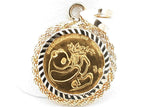 1984 Gold Panda Coin Pendant Set In 14k Yellow Gold 2.8 Grams Eb0826ocrsa