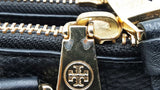 Tory Burch Robinson Black Pebbled Leather Mini Square Tote Sd0526wzdu