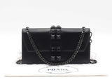 Prada Elektra Mini Bag In Black Monochrome City Calf Leather Fw1026wxzdu