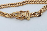 18k Yellow Gold Cuban Link Chain Necklace 11.2 Grams 19.5 Inch Eb0826lwxzsa