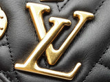Louis Vuitton Love Lock New Wave Black Leather Long Wallet Fw0625wzxdu
