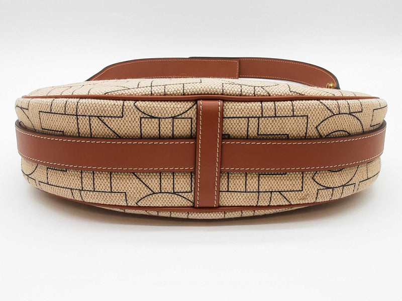 Celine Ava Triomphe Canvas And Calfskin Shoulder Bag Sd1025izxde