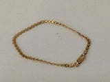 Woven Bracelet Yellow Gold 18k 4.3 Grams 7 Inch Vc0826orzmia