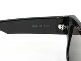 Alexander Mcqueen Graffiti Print Black Acetate Sunglasses Fw0925crdu