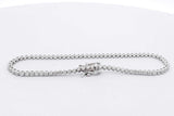 Diamond Tennis Bracelet In 18k White Gold 5.3 Grams 6 Inch Eb0626wrxsa
