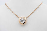 1.0ctw Diamond Pendant Necklace 14k Yellow Gold 4.5 Grams 16.5 Inch Eb0626lxxzsa