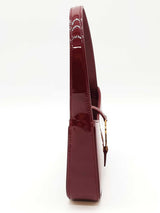 Yves Saint Laurent Le 5 A 7 Mini Burgundy Patent Leather Bag Eb0426irxde
