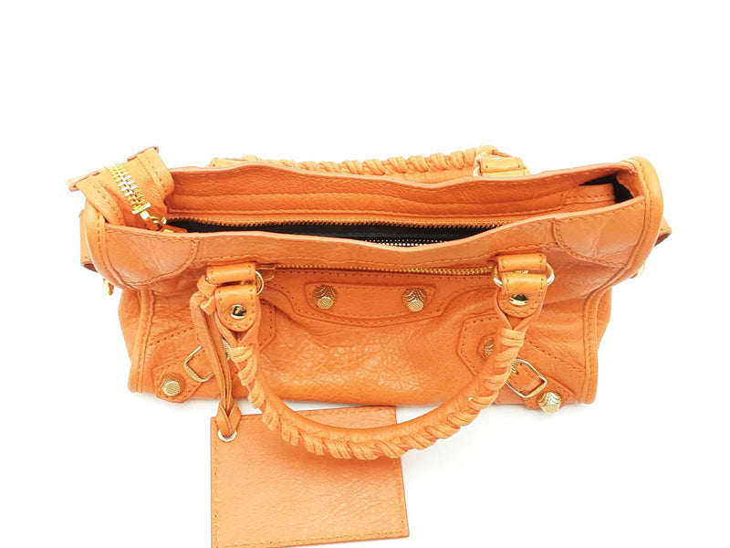 Balenciaga Tangerine Agneau Mini City Handbag Sd0925wzxsa