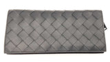 Bottega Veneta Intrecciato Black Leather Long Wallet Sd1225lizdu