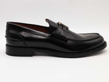 Burberry Loafer Heel 15 Leather Black Size 12 Aa0726lorsa