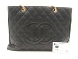 Chanel Black Quilted Caviar Grand Shopper Tote Bag Sd0825wozxsa