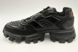 Prada Cloudburst Thunder Knit Black Fabric Sneakers Size 9 Eb0425lrxsa